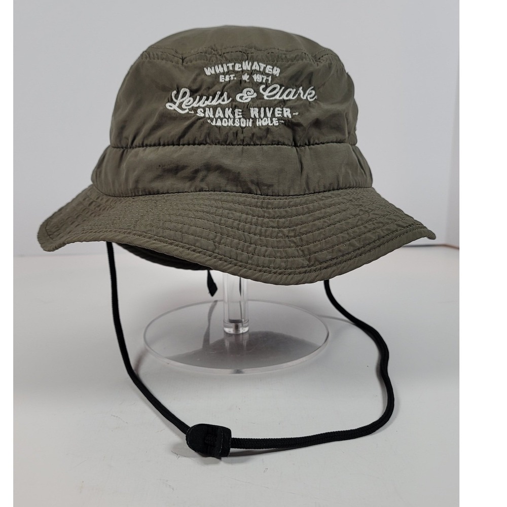 Whitewater Lewis & Clark Snake River Jackson Hole Bucket Hat Olive Green Nylon